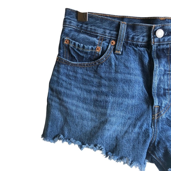 Levi’s 501 Mid Rise Jean Shorts Size 28 Echo Park - Picture 3 of 12